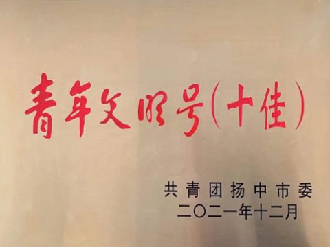 威腾电气集团喜获扬中市“十佳青年文明号”称号