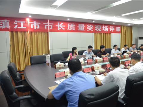 镇江市市长质量奖现场评审活动在威腾母线顺利举行