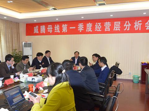 江苏威腾实现首季开门红—一季度经营工作会议在铜业公司新厂区顺利召开